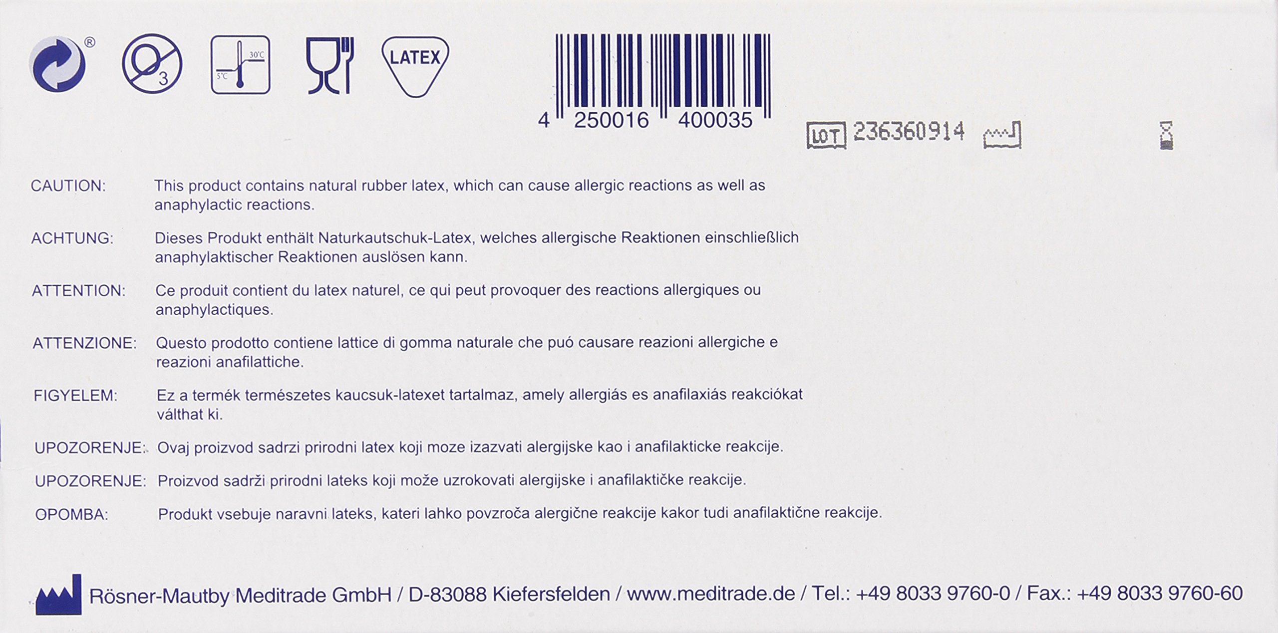 Meditrade 1280S 3000 guanti in nitrile – Confezione da 100