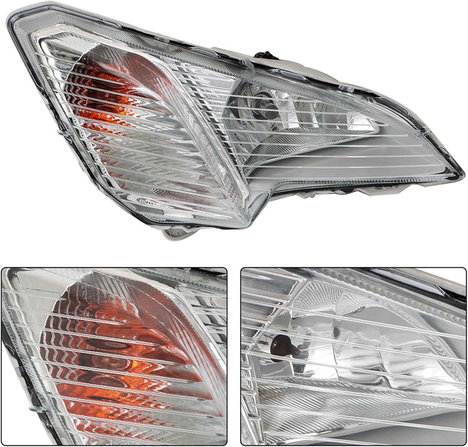 Silscvtt Front Right Passenger Side Fog Light with Turn Signal Lamp Assembly Replacement for EcoSport 2018-2022 FO2530173 FO1039185