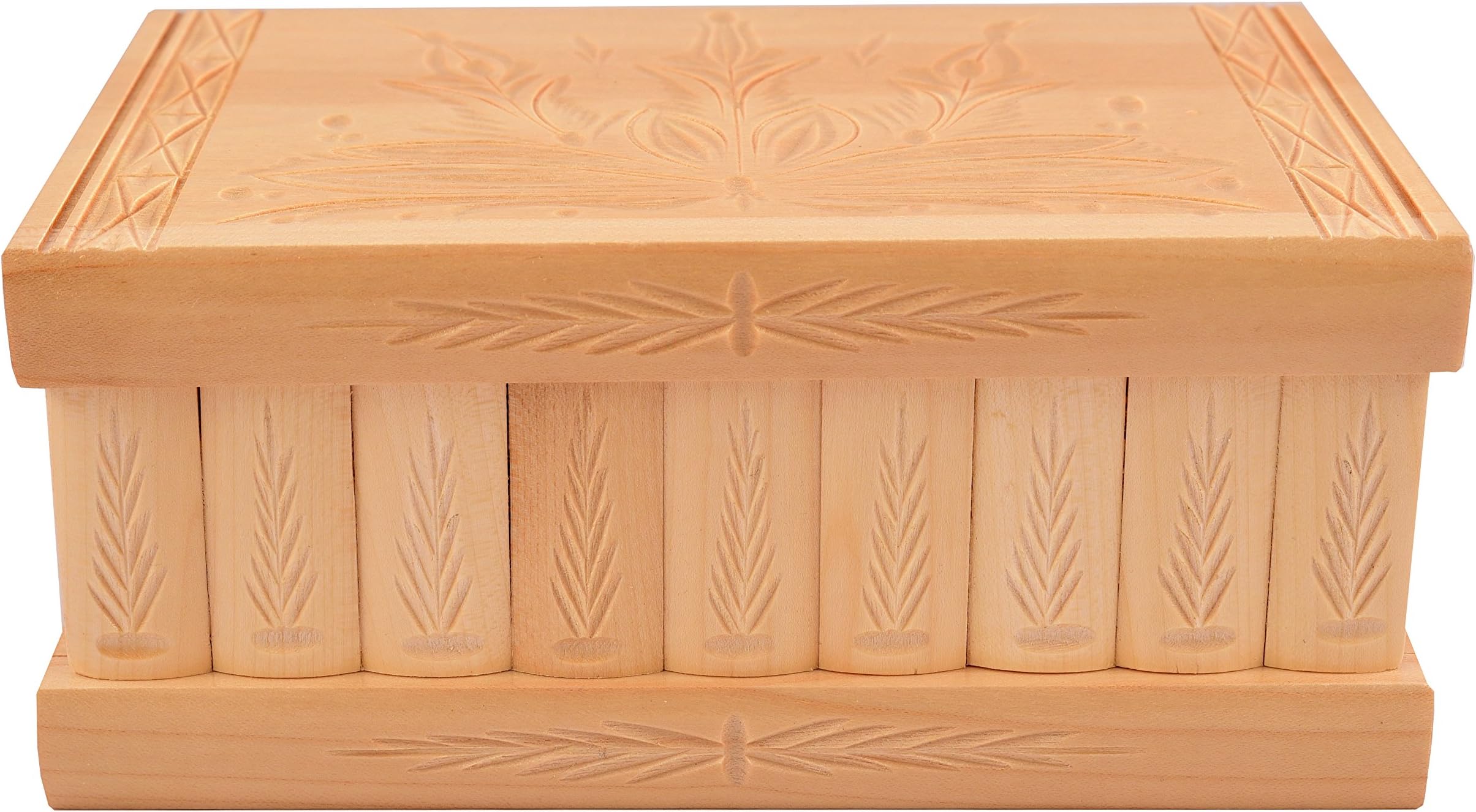 Handcrafted Wooden Jewelry Puzzle Box (Large) – Secret Hidden Key & Storage Compartment for Rings, Necklaces, Earrings – Girls, Teens, Men and Women