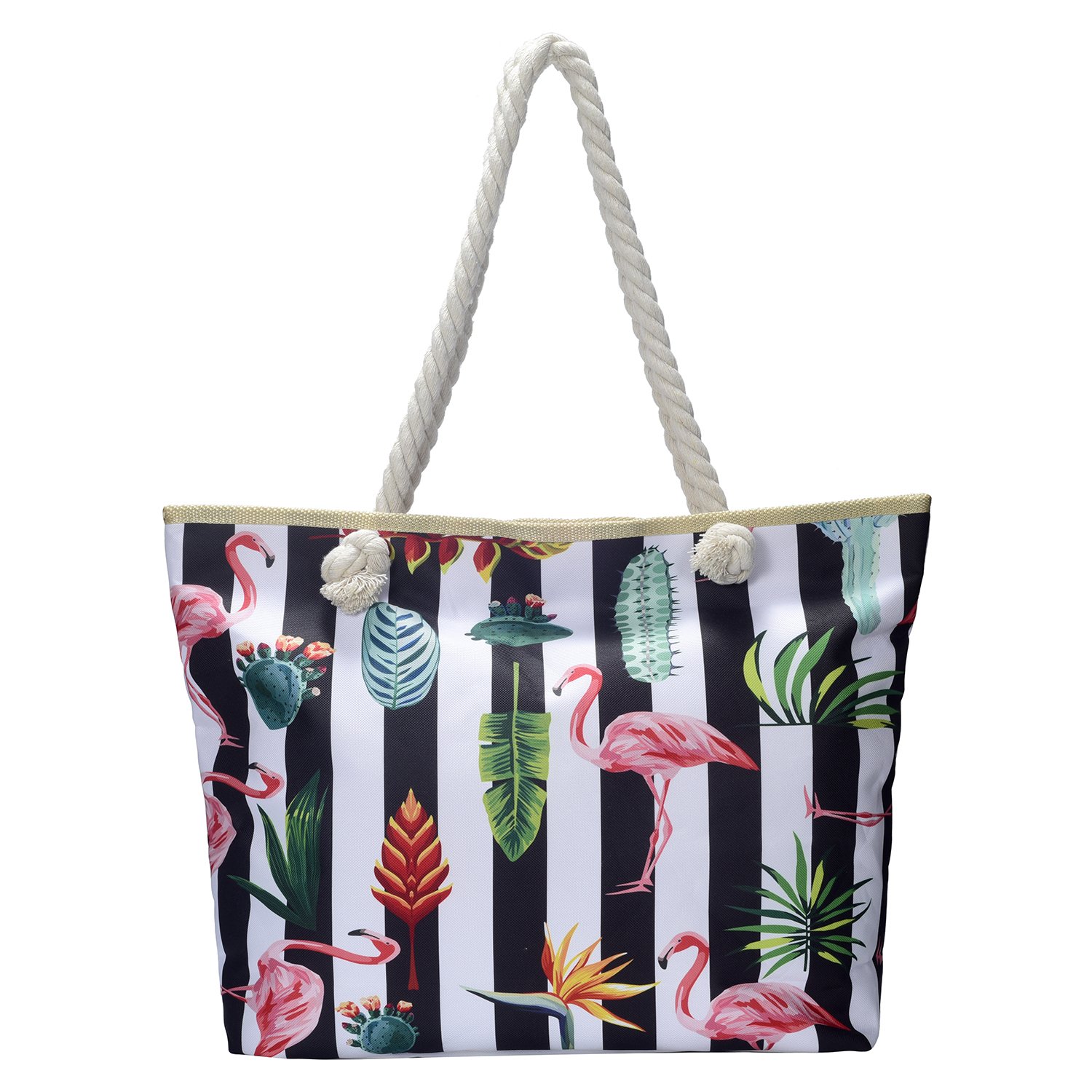 DonDon Bolso de playa grande impermeable con cremallera bolso de hombro Fiji Islandia