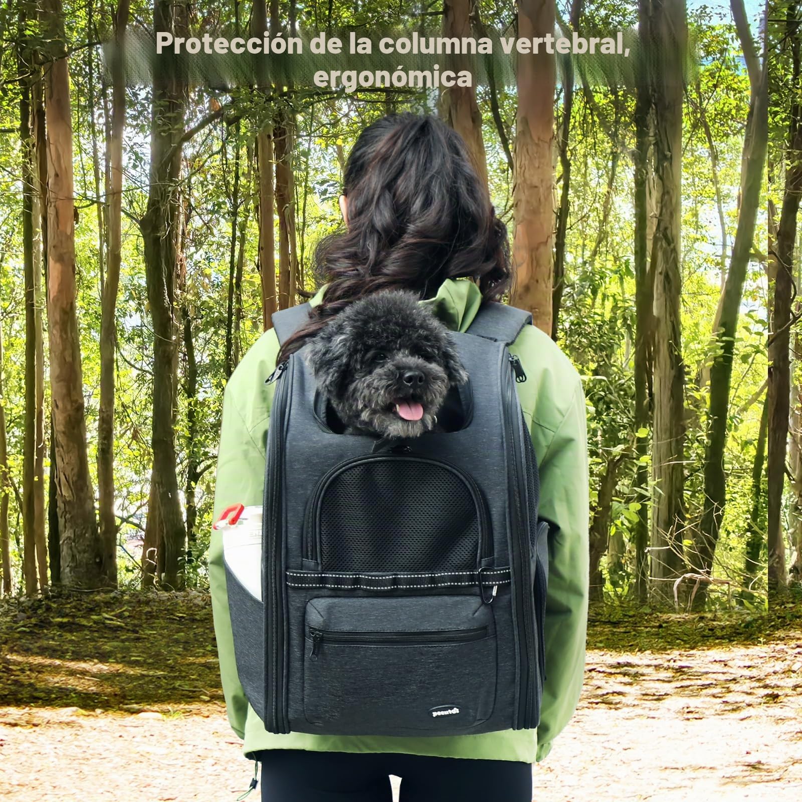 Pecute mochila gato reducción de carga antigravedad, mochila ergonómica para gatos,mochila de descompresión para gatos transporte, adecuada para viajar con mascotas, visitar al médico, hacer caminatas