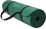 Gaiam Essentials Fitness tapis de yoga épais & Tapis d'exercice avec porte-monnaie de yoga facile-pouce, 72"L x 24"W x 2/5 pouce