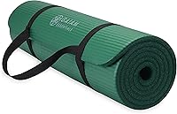 Vista 17 de Gaiam Yoga Mat, Pilates & Exercise Mat, Thick 2/5" (10mm) Workout Mat with Easy-Cinch Carrying Strap for Home & Gym Workouts Balsam