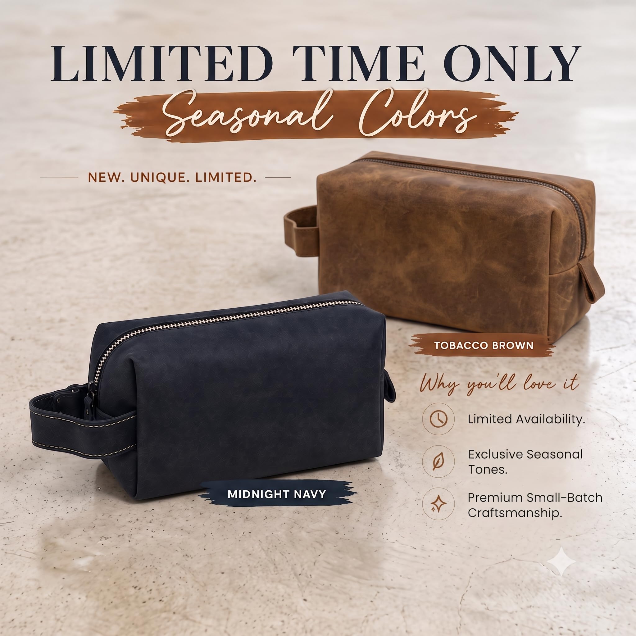 Neceser personalizado hecho a mano de piel auténtica | Kit de afeitado grabado personalizado con nombre, inicial | Bolsa de viaje para hombres, él, marido, papá, novio | Idea de regalo para