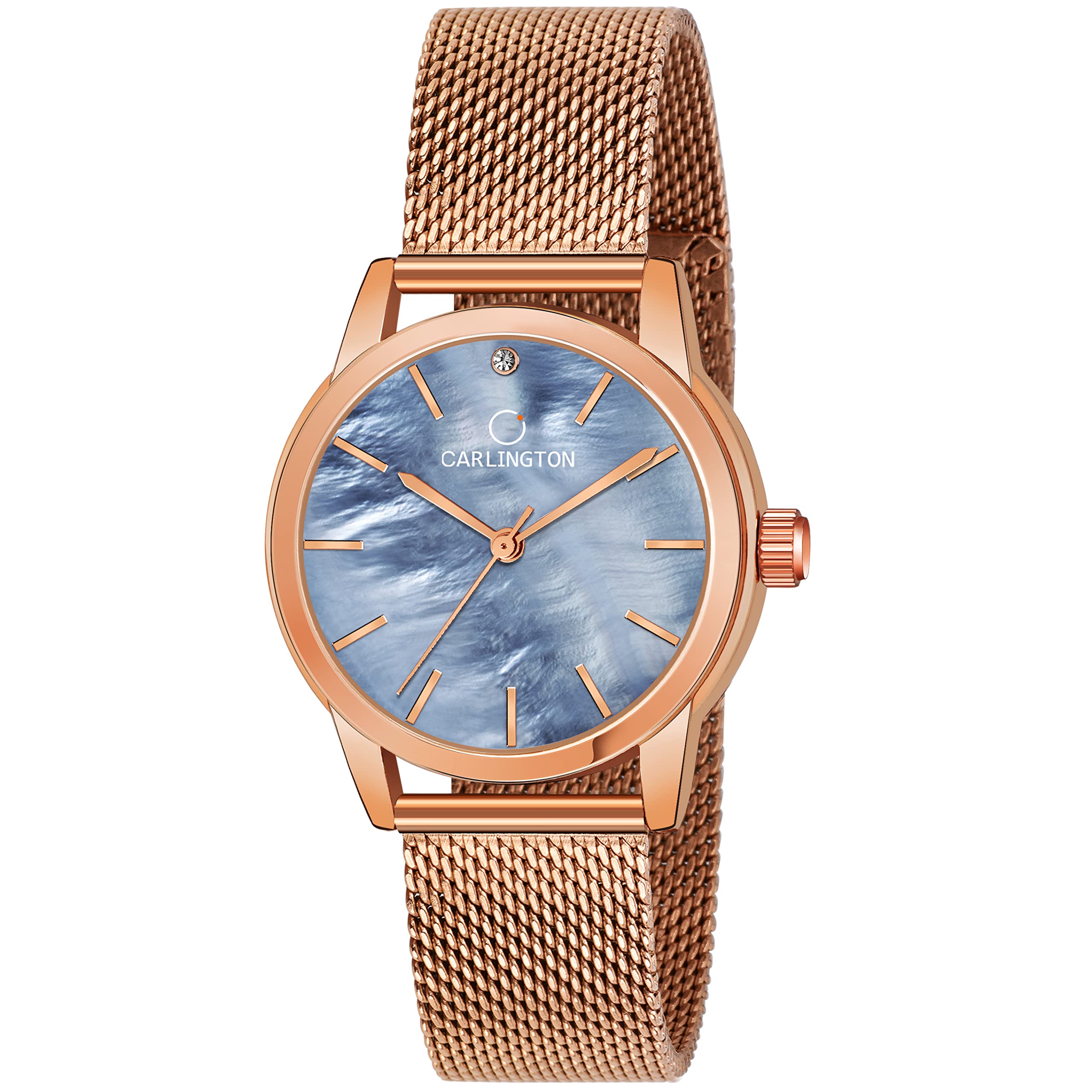 Carlington Stainless Steel Analog Dial Women & Girls Watch(Rose Gold Dial Rose Gold Colored Strap), Gold Band (B09LQSFL5W) Amazon Price History, Amazon Price Tracker