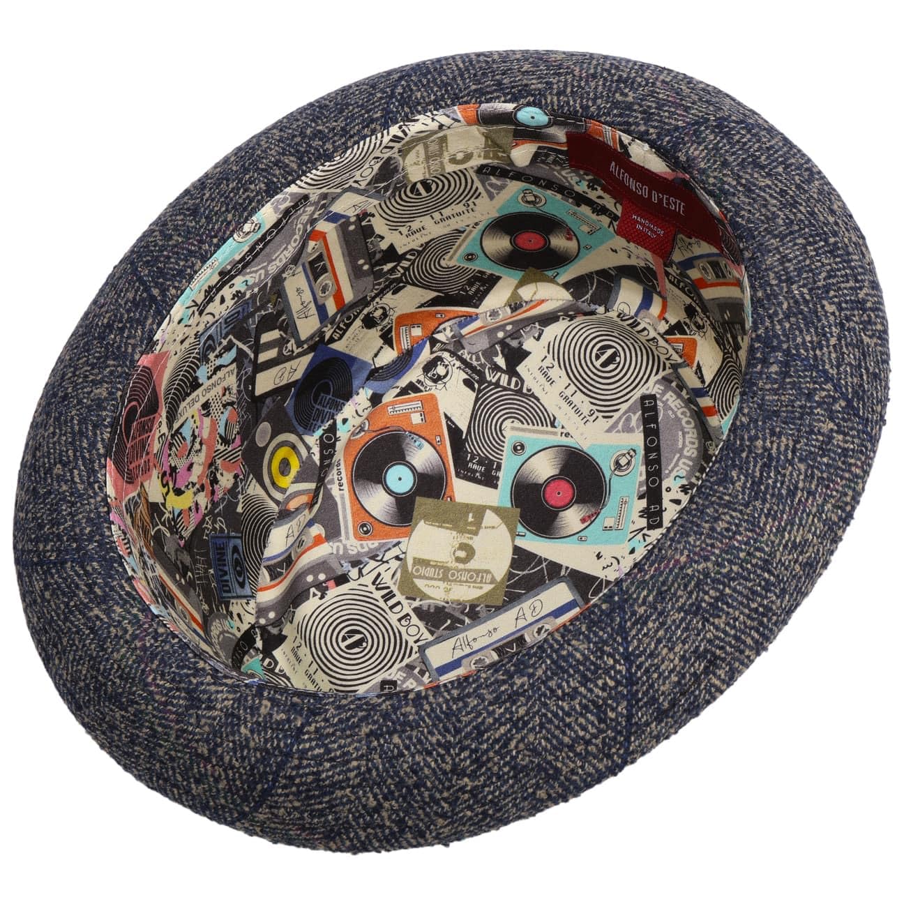 Cappello Paisley Pork Pied’Este Uomo - Made in Italy da Musicista con Fodera Autunno/Inverno