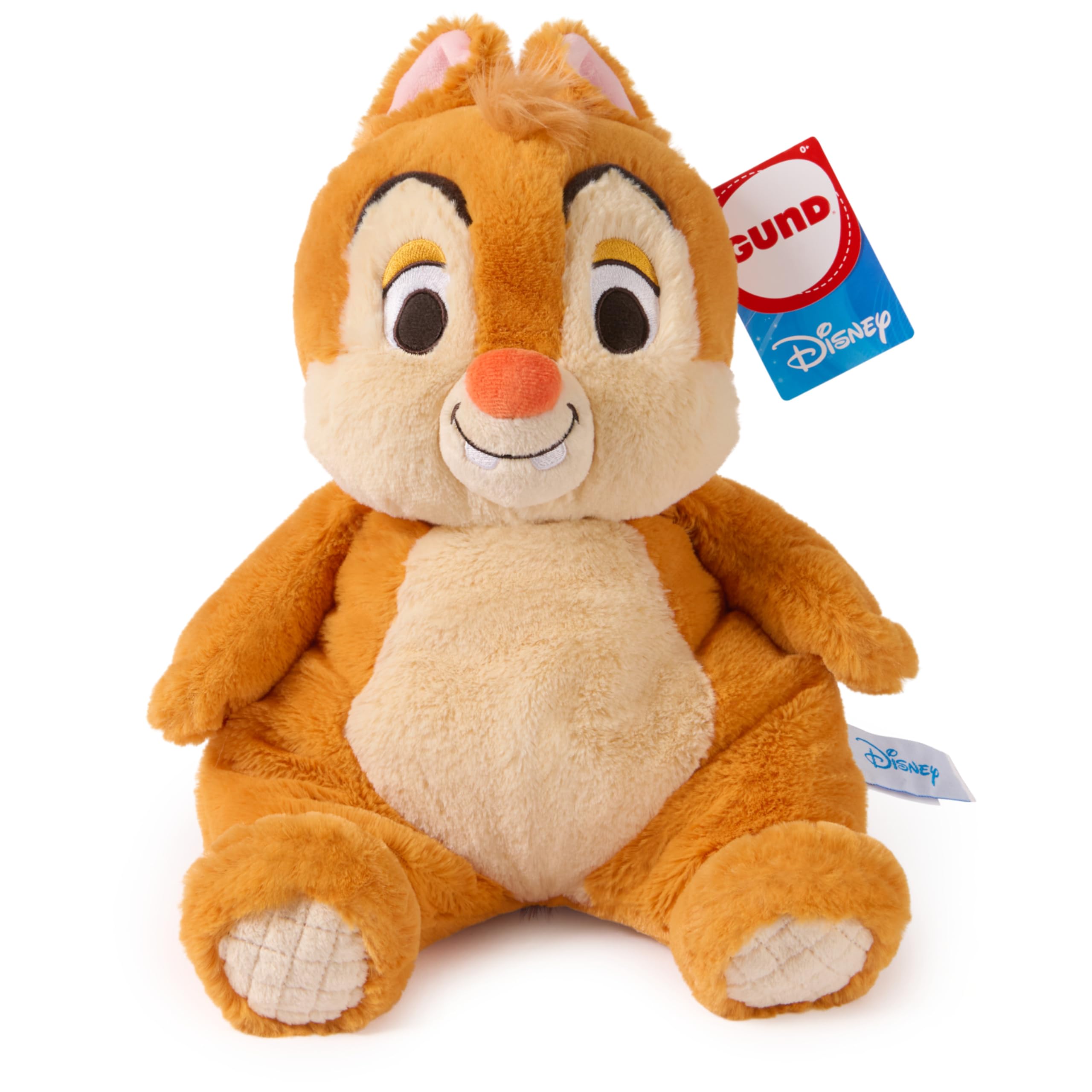 GUND Disney Official Dale Oh So Snuggly Plush, Disney Chip and Dale Plushies, Chipmunk Stuffed Animal for Babies and Infants, Brown, 12.5”