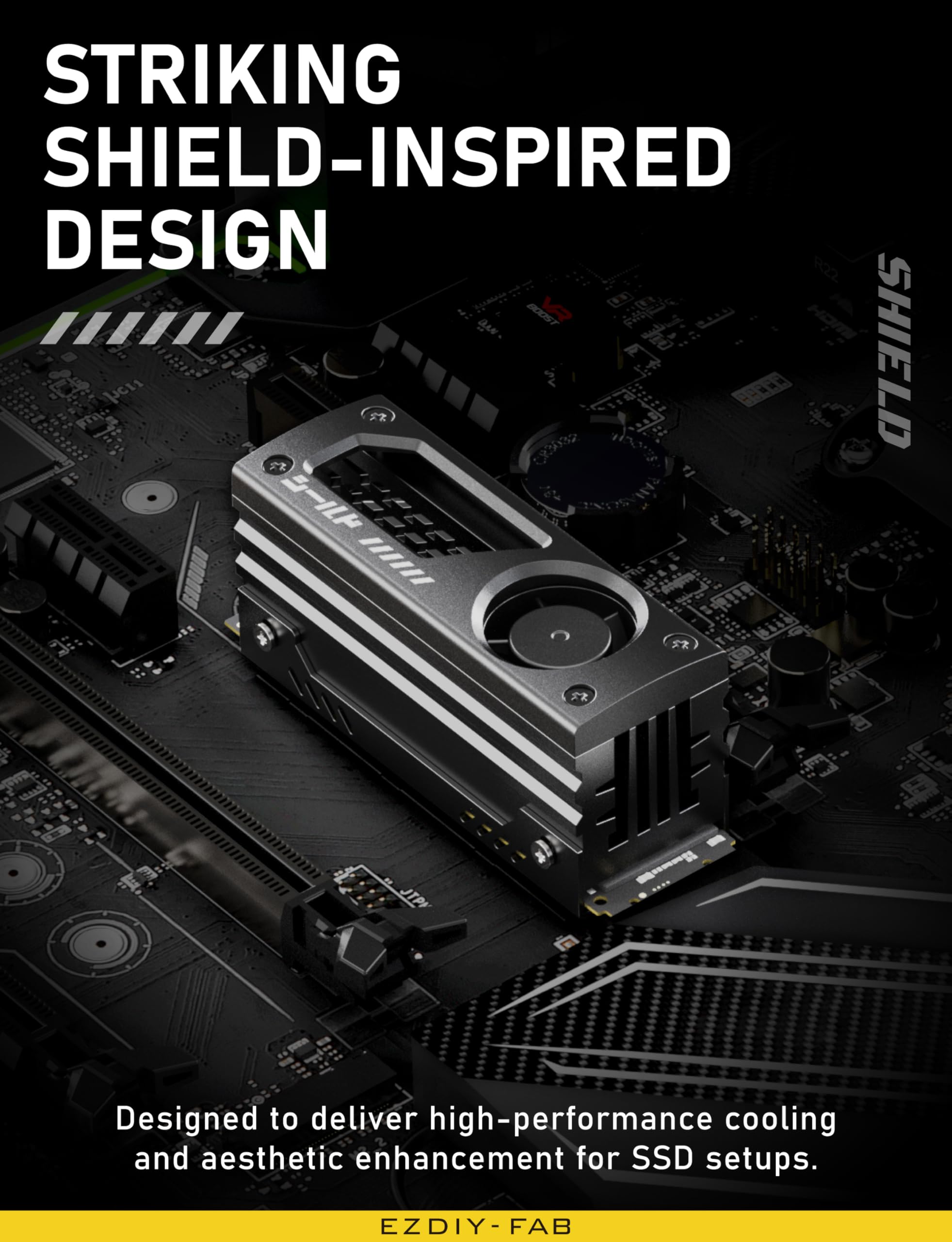 EZDIY-FAB Disipador de calor SSD US-Shirudu-B