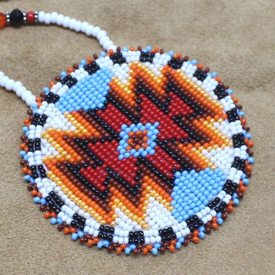 Amazon.com: Lavivia Handmade Beaded Indian Necklace| Native