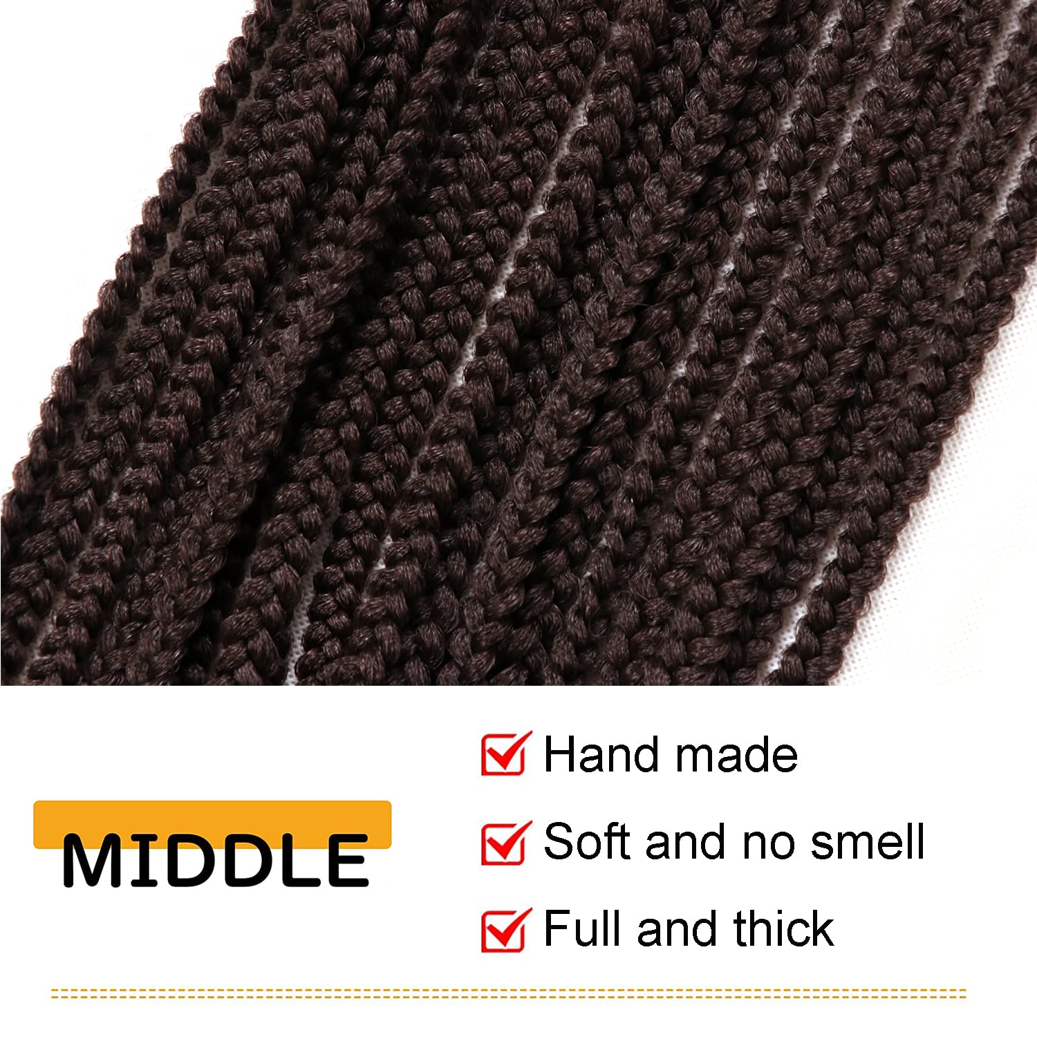 Goddess Box Braids Crochet Hair Prelooped High Temperature Fiber