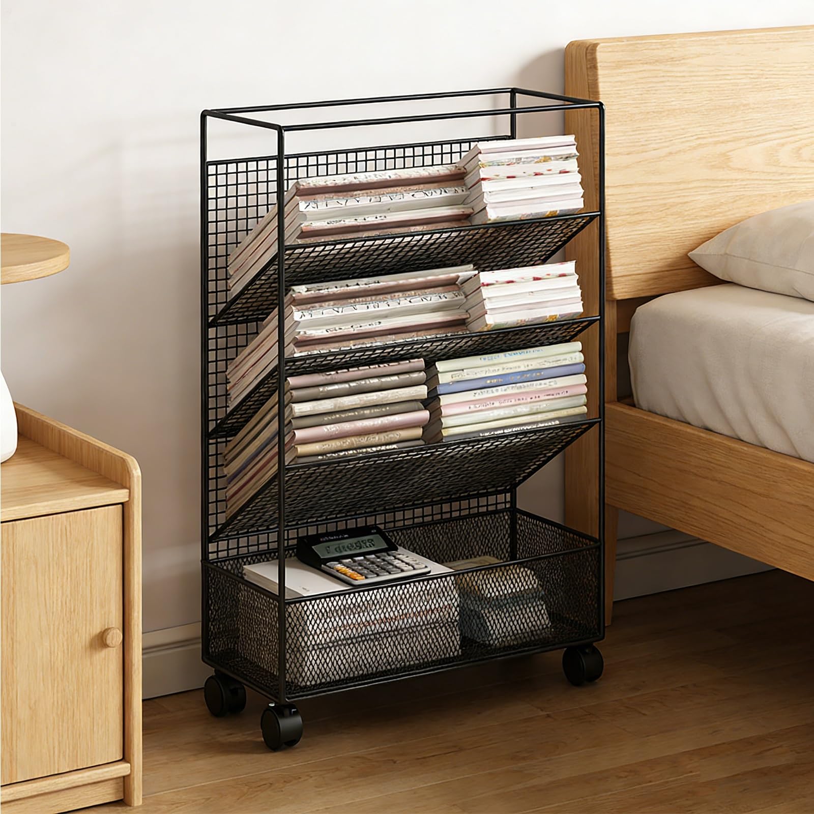 Chariot à livres à roulettes pour désencombrer votre bureau facilement