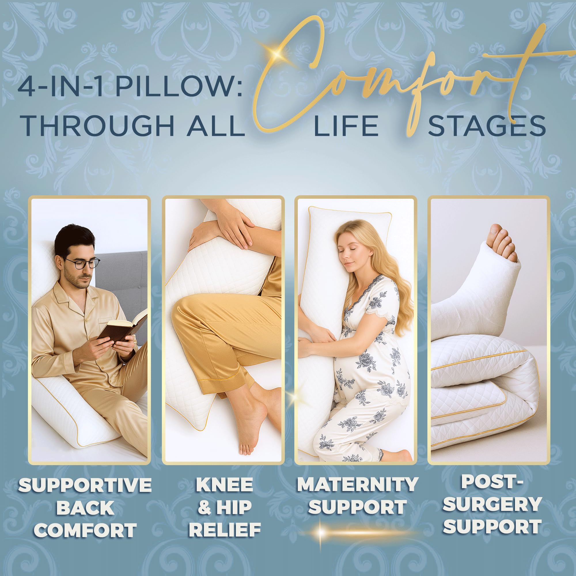 Best Body Pillow 2026: 5 Top Picks for Side Sleepers 3 ROYALTHERAPY Royal Therapy Body Pillow for Adults – 20x54 Full Body Pillow for S — product photo