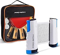 Vista 11 de PRO-SPIN Paletas de ping pong – Juego de alto rendimiento con raquetas de tenis de mesa premium, pelotas de ping pong de 3 estrellas, estuche de Set