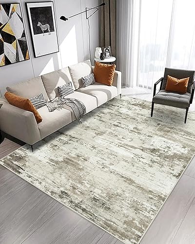 Miniatura 3 de Alfombra de área para sala de estar 3 x 5, alfombra pequeña y suave para interiores, moderna alfombra de decoración abstracta con respaldo de goma