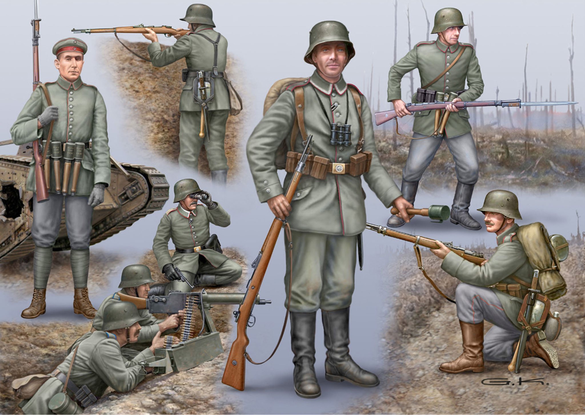 Figurines maquettes Rats du desert - francis miniatures