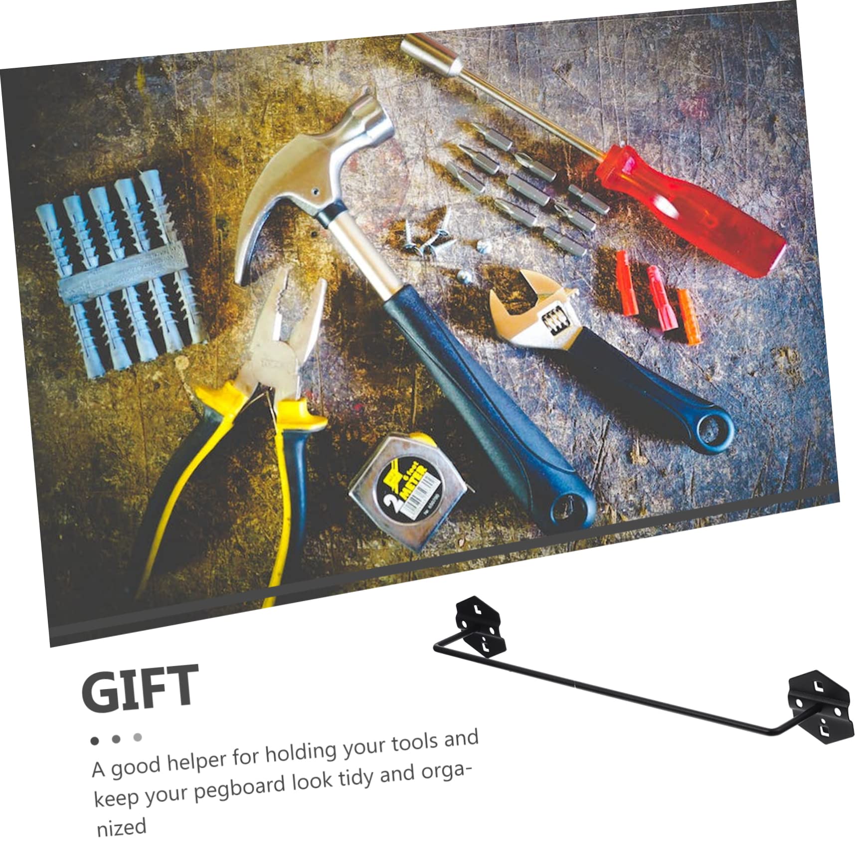 Unomor Pegboard Hook Rack Organizer Tool Holder Accessories for Pegboard for Home Workshop Garage and Storage