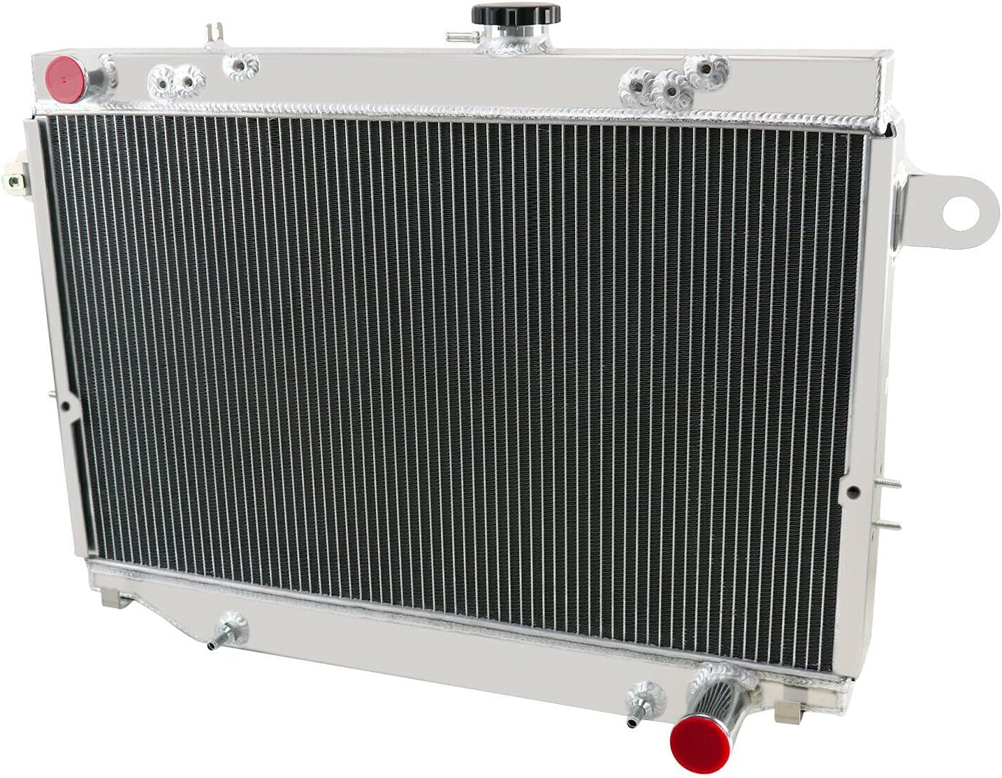 4 Row Core Performance High Flow Full Aluminum Radiator For Toyota Land Cruiser Lexus LX470 4.7L AT/MT 1998-2007 1999 2000 2001 2002 2003 2004 2005 2006