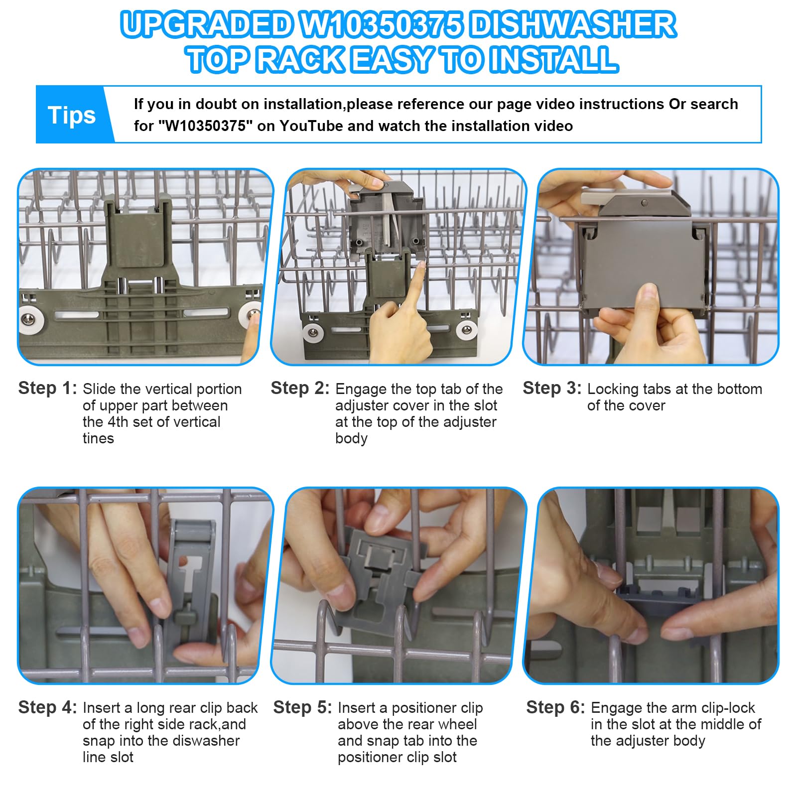 Whirlpool Dishwasher Rack Parts - Upgrade Your Repair -4