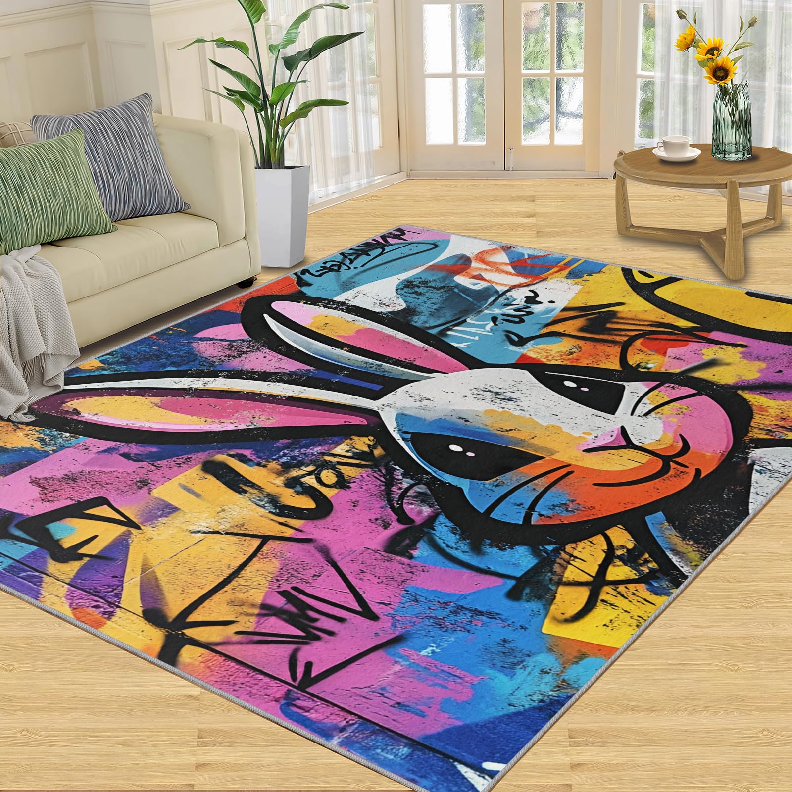 Amazon.com: Street Art Graffiti Rug & Home Decor - 8x10 Large Rug