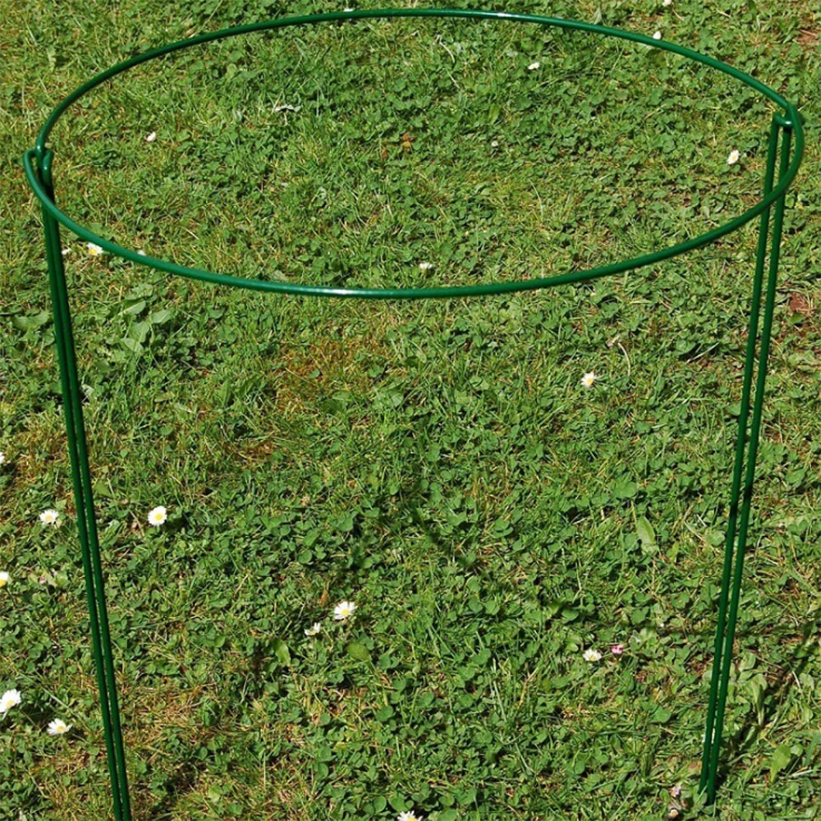 Tuteur Plante, Demi Rond Cage à Plantes, Supports De Fleurs en Métal Bordure, Piquets de Culture Intérieur, 35 * 21CM, 4 Pièces