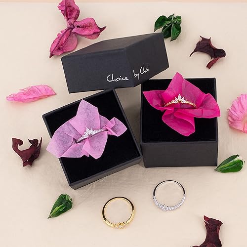 Miniatura 6 de Rapunzel Crown Ring For Women 14K Gold Dainty Diamond Stacking Rings Royal Crystal Promise Ring Engagement Birthday Rings Anniversary Gifts Cubic