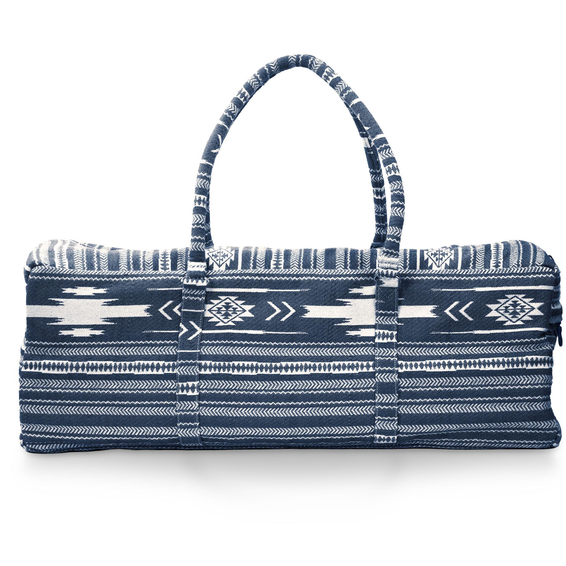 Yoga-Mad Horizon Yogaketasche - Geräumige Baumwolle Yogamatte mit Taschen und vollem Reißverschluss - Passt auf Matte, Blöcke, Decke und Accessoires, strapazierfähiges duschenfestes Futter, 3
