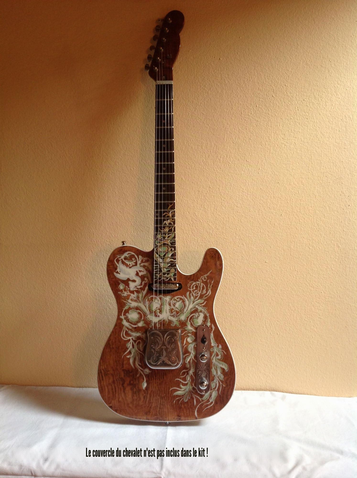 Rocktile E-Guitare Kit TL-Style - Kit DIY À Monter Soi-Même Avec Corps En Paulownia, Manche En Érable, Touche En Palissandre, 2 Single-Coil, Matériel Inclus - Naturel