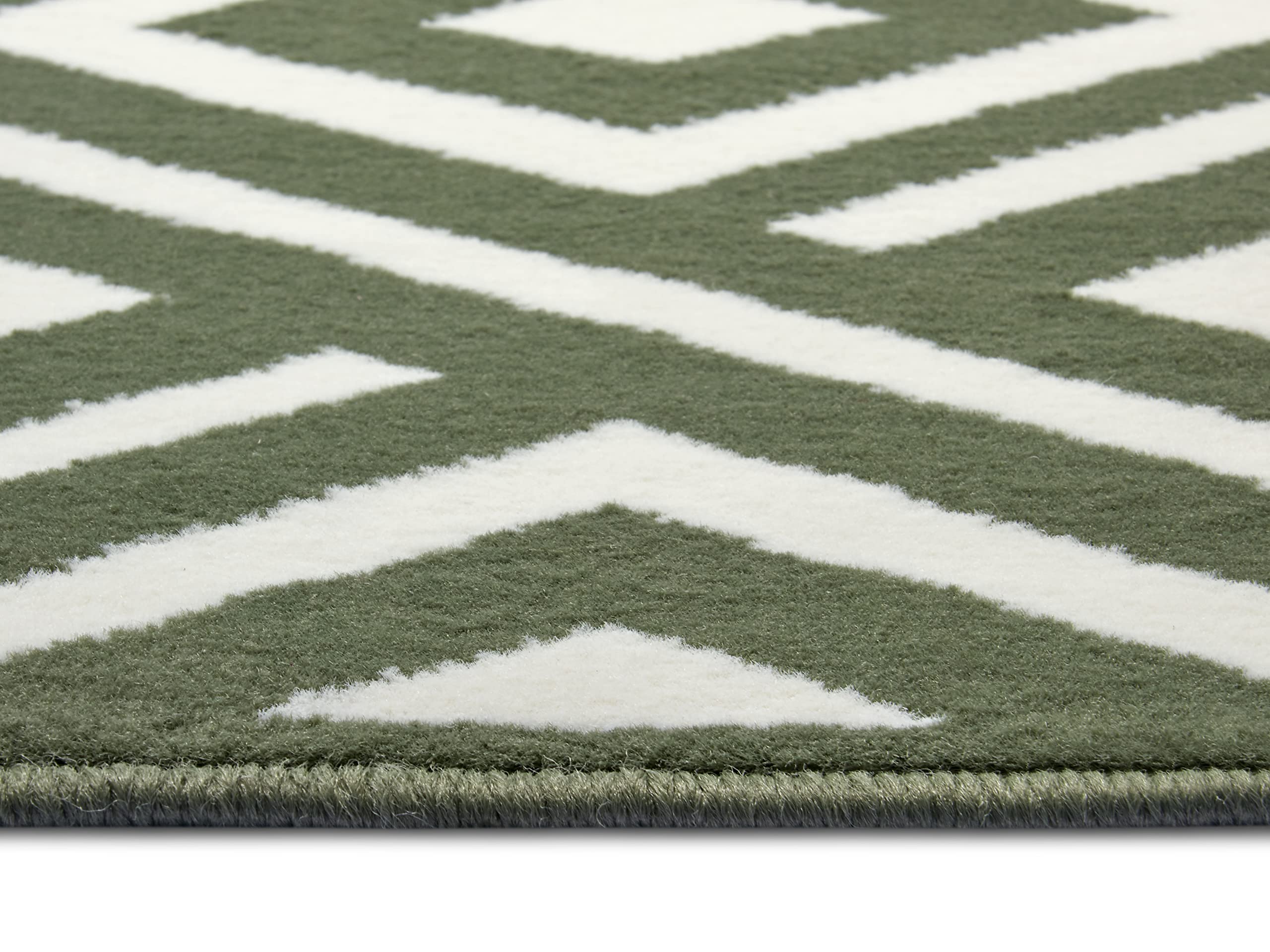 Zala Living Art Tapis de Salon en Velours à Poils Courts - Design Moderne pour Salon, Chambre, Salle à Manger, Bureau, Cuisine - Vert, 160 x 230 cm