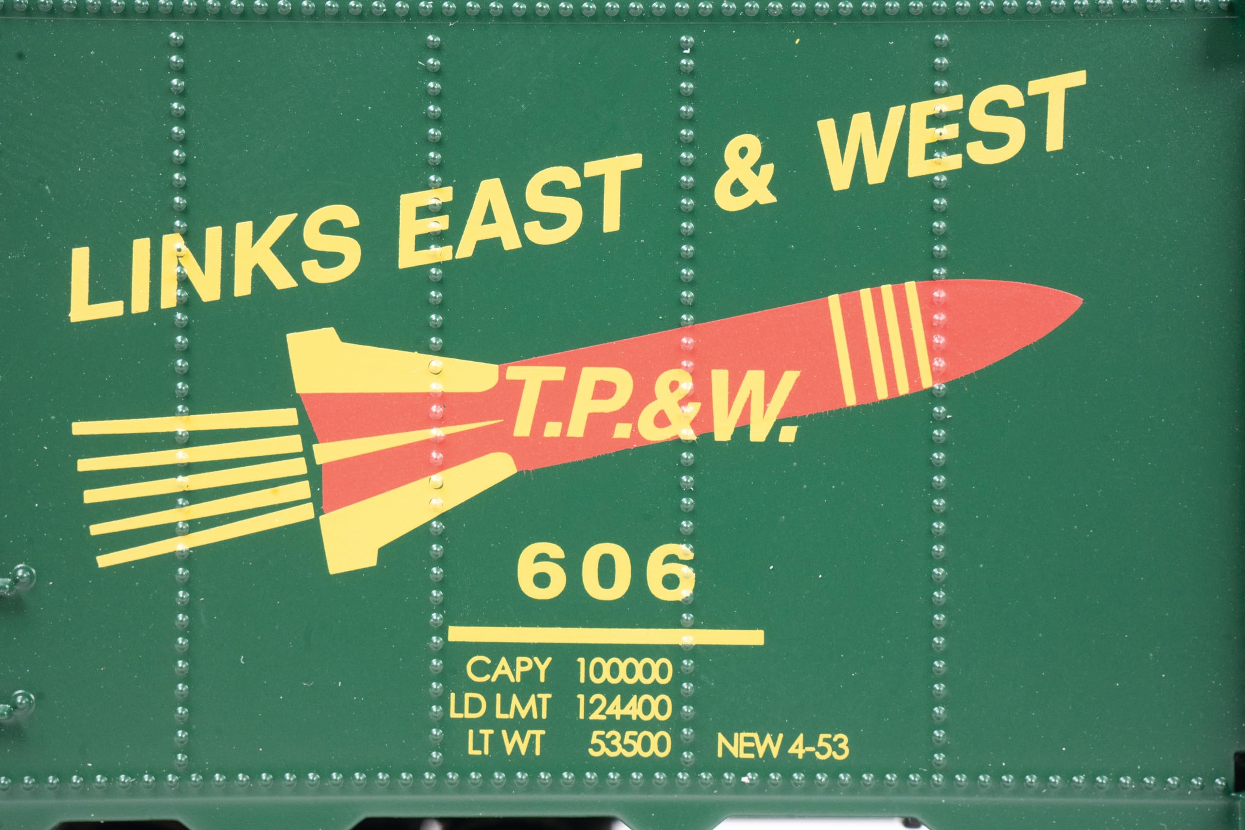 Bachmann Trains - 40' Box Car - Toledo, Peoria & Western #606 - HO Scale