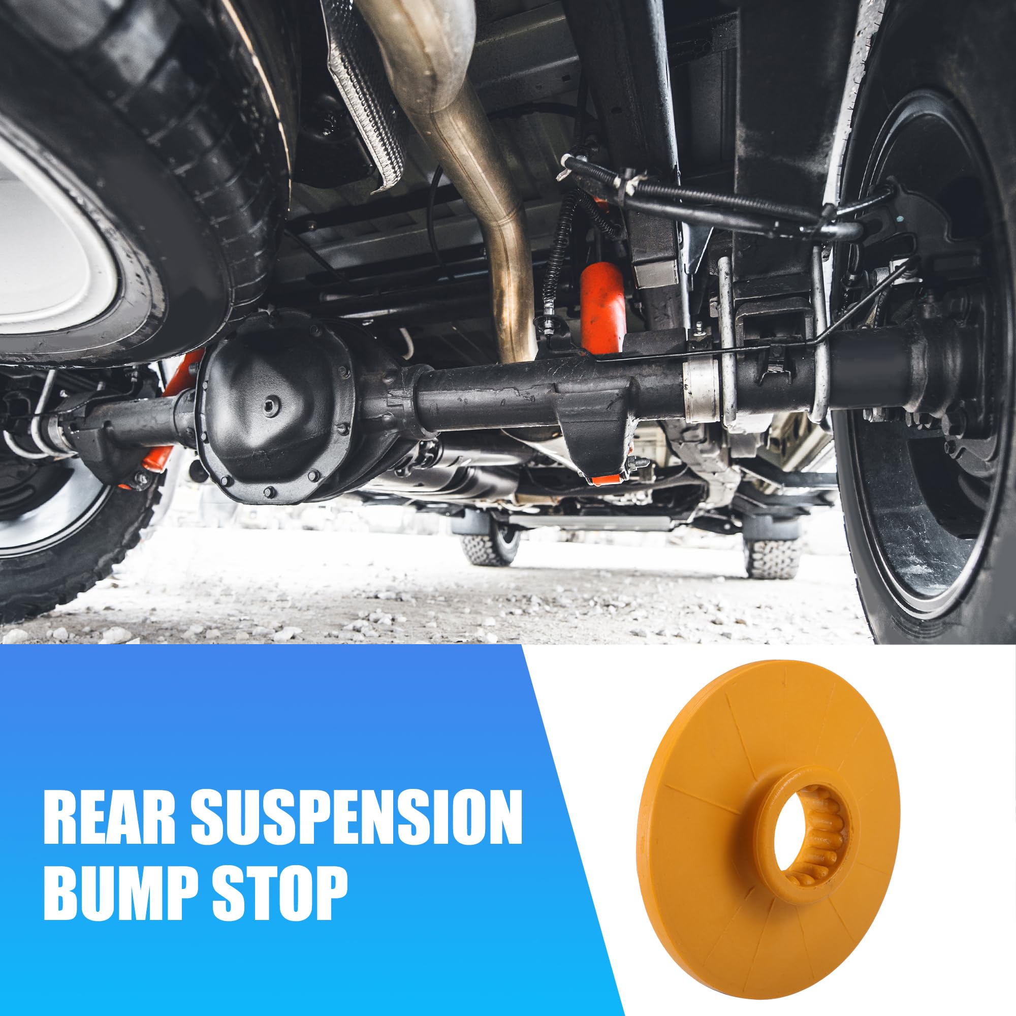A ABSOPRO 2pcs 5.31 Zoll Hintere Stoßdämpferanschlag für Chevrolet Nr. 13330714 | Gelb,Gummi,Hinten,41mm,13330714,Für Chevrolet Cruze/Malibu/Trax 14-22,Für Buick Encore/LaCrosse/Regal/Verano 10-22