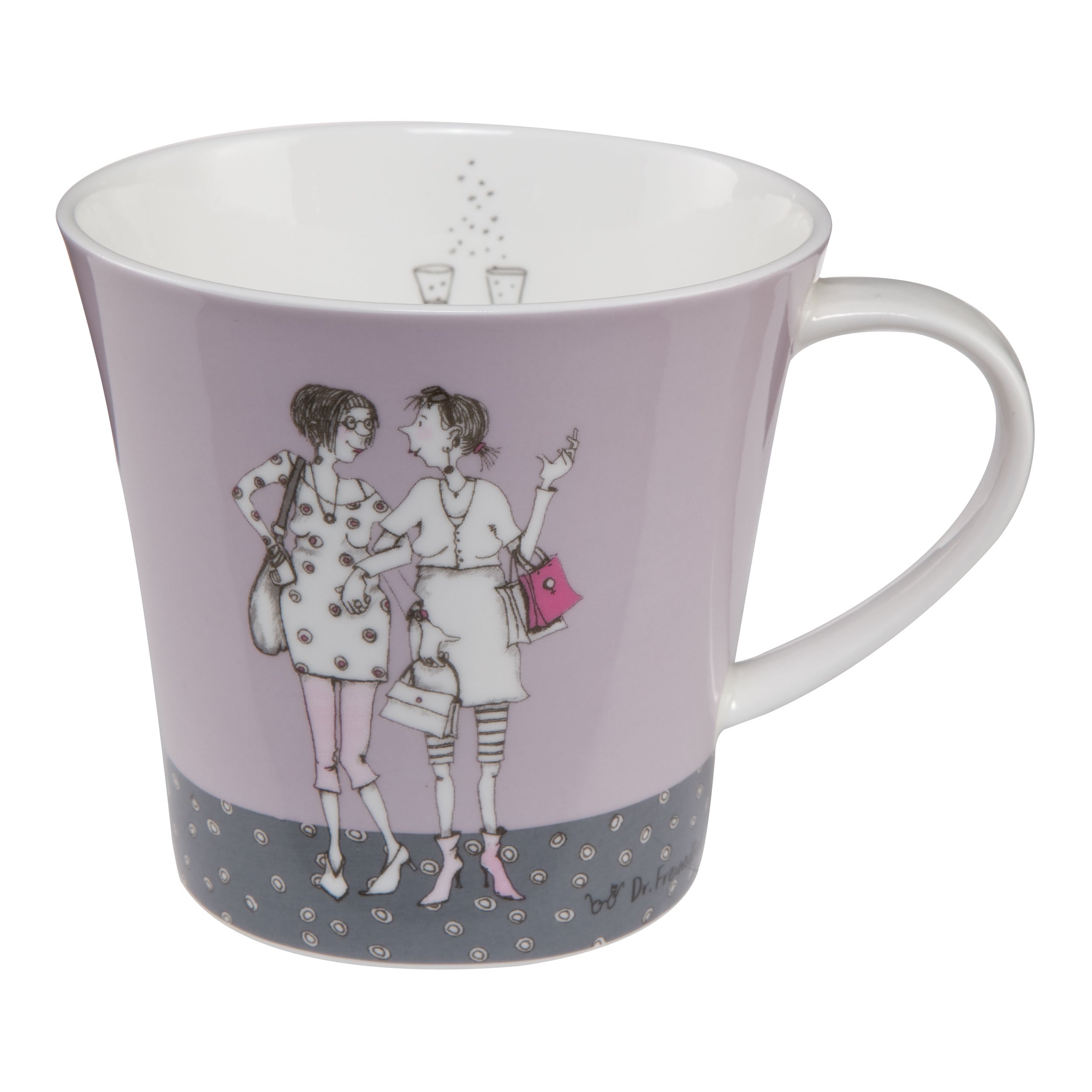 Goebel Künstlerbecher „Ich Muss Gar Nix“ – Fine Bone China Tasse Von Barbara Freundlieb, 13x10x9,5 Cm