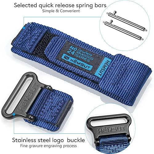 Miniatura 8 de Correas de reloj compatibles con Amazfit, correa deportiva de nailon resistente con diseño de bucle tejido para Amazfit GTR 2eGTR 2GTR 3 ProGTR 3GTR