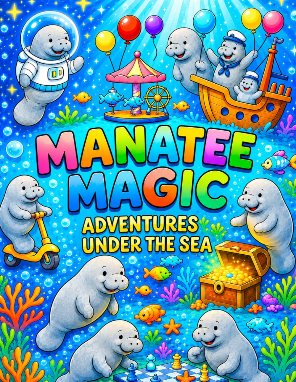 Manatee Magic: Adventures Under the Sea: Color Your Way Through Magical Underwater Manatee Adventures