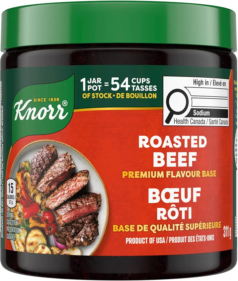 Knorr Premium Roasted Beef Flavour Bouillon Base Paste β 311g | Versatile & Easy to Use