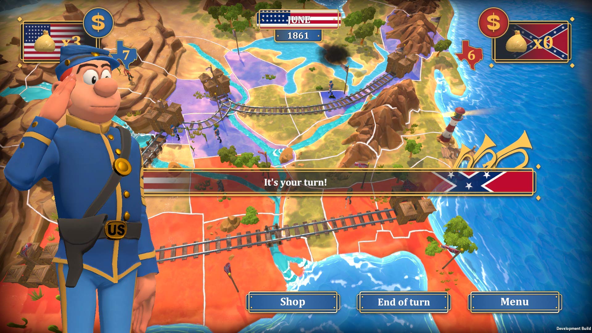 Les Tuniques Bleues Nord & Sud (PS4)