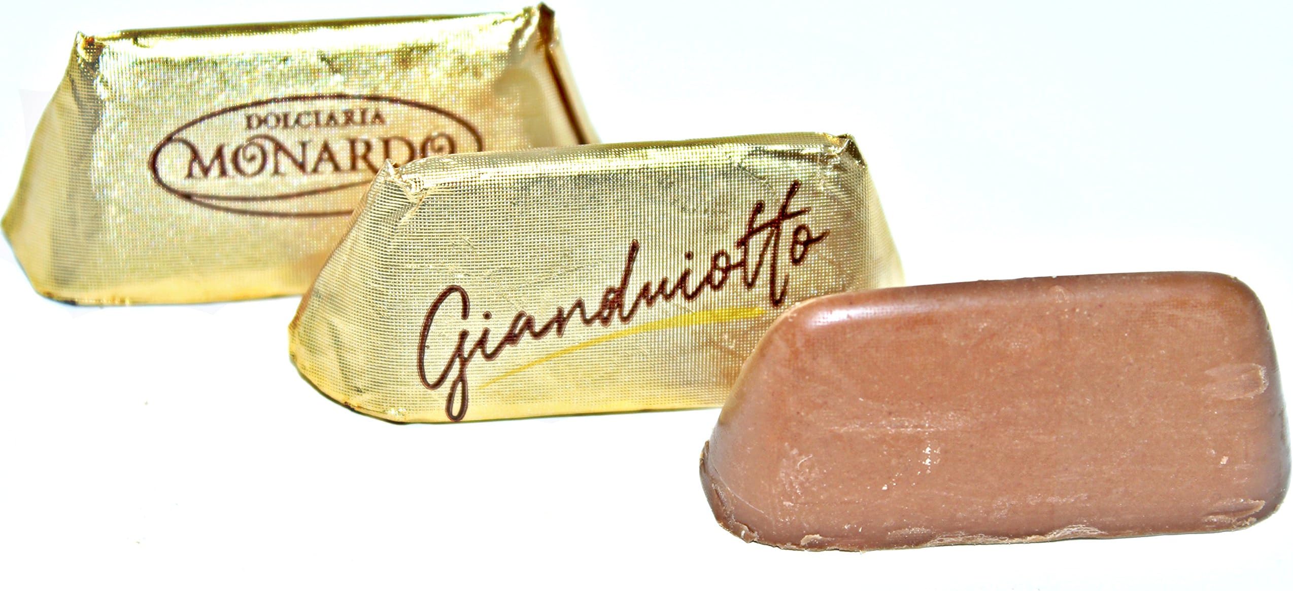 Monardo, Italian Gold Gianduiotto Smooth Blend of Milk Chocolate w/ Rst Hazelnut Butter (Gianduia) 10gr ea (100 pcs)