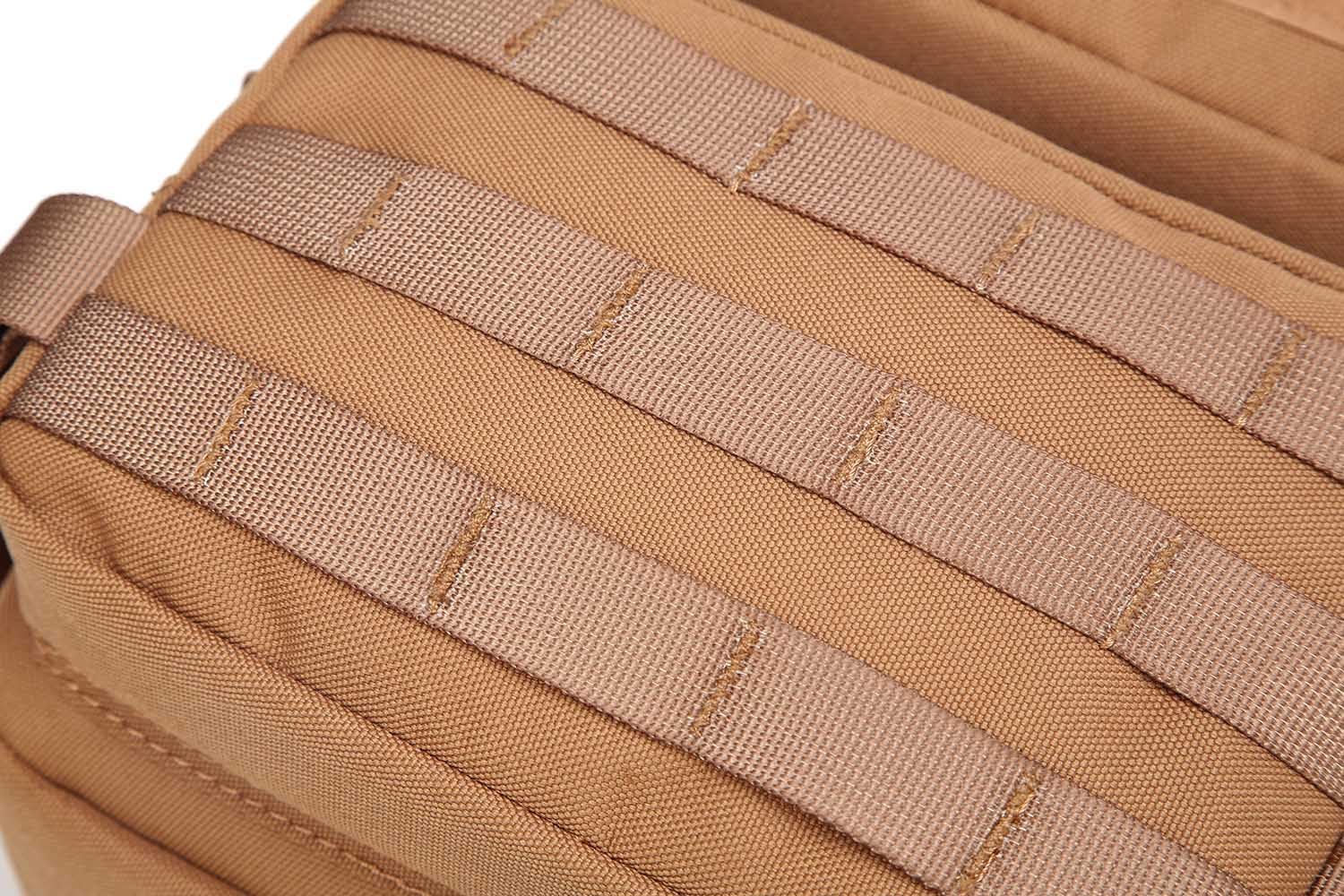 9L Mini Backpack for Women, 9L Small Hiking MOLLE Backpack for Gym, Travel, Camping (Brown)