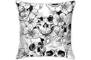 VARUN Throw Skull Pillow Covers: Gothic Elegance for Your Home Decor