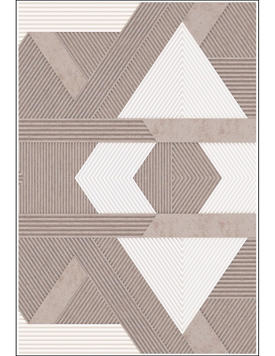 Tapis Zino Beige Mani Textile doux et résistant de dimension 160x230 cm