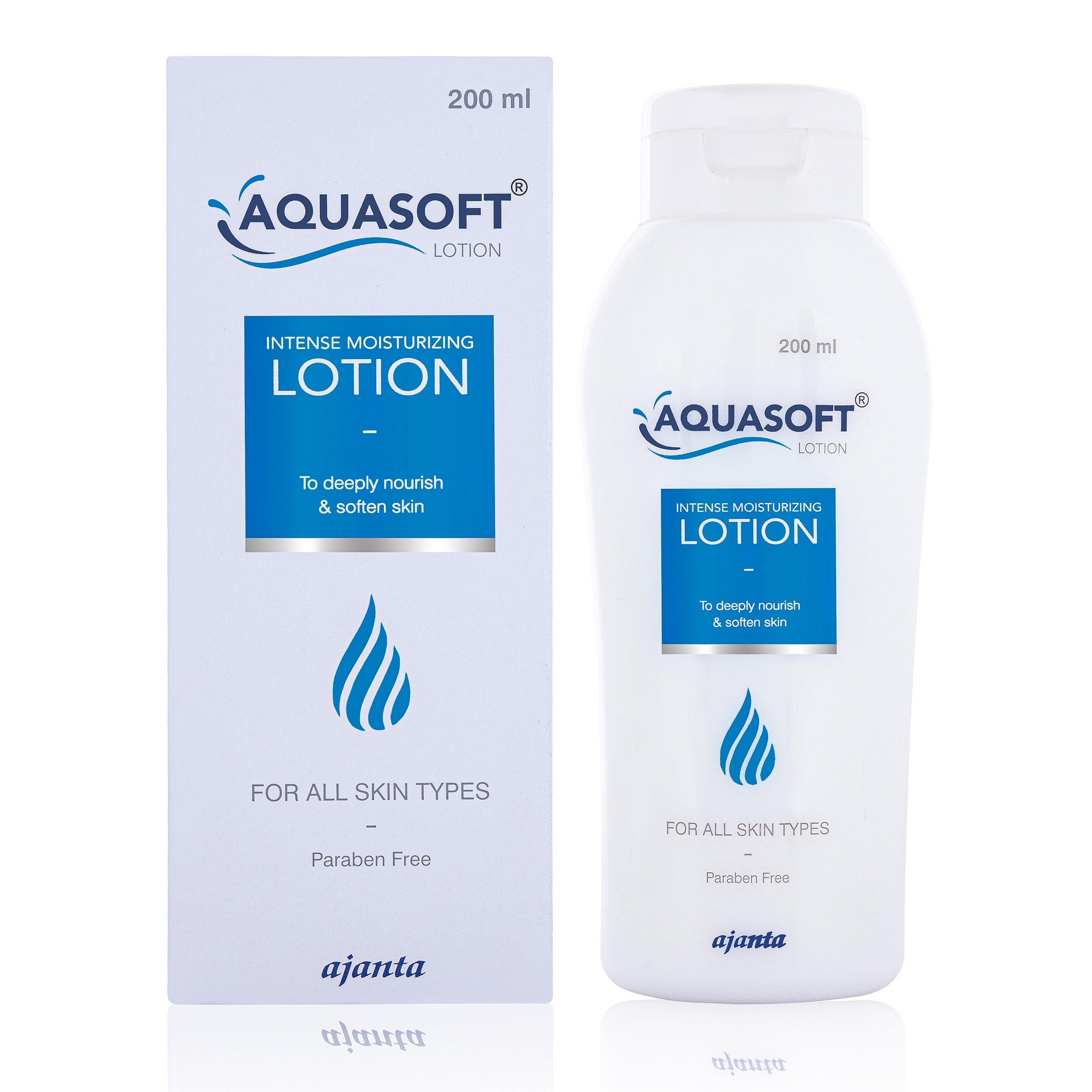 AQUASOFT Lotion (200 ml) – Rich in Shea Butter, Glycerine & Squalane for Deep Hydration &Skin Barrier Protection – Intense Moisturizing Lotion for Dry, Sensitive Skin – Dermatologically Tested