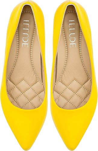 Miniatura 4 de ILLUDE Classic Pointed Toe Pumps Comfortable Low Stiletto Heel Pump Shoes Cherry