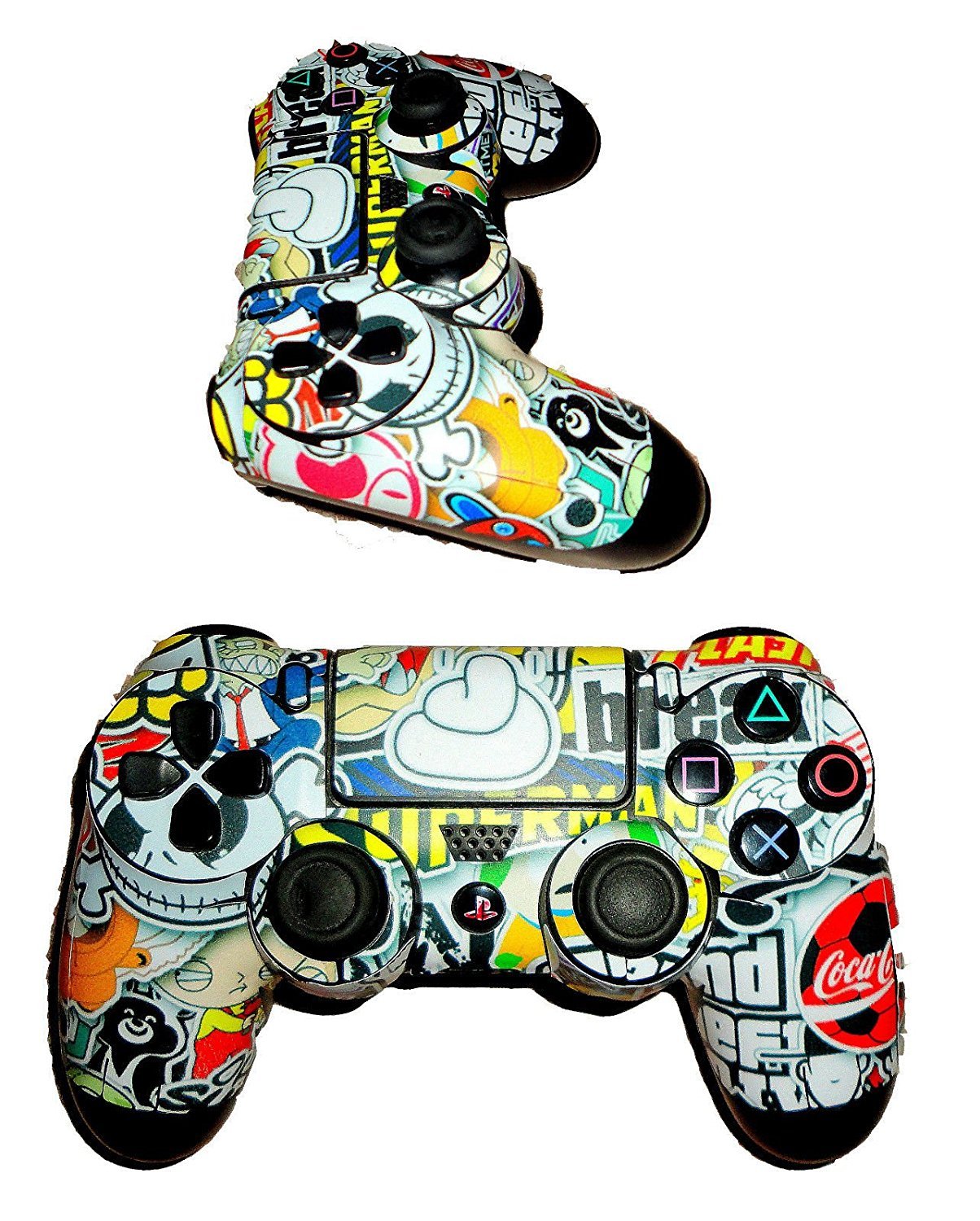 Elton PS4 Controller Designer 3M Skin for Sony PlayStation 4, PS4 Slim, PS4 Pro DualShock Remote Wireless Controller - Bomb (Multicolor, Standard), Skin for One Controller Only [video game] (B0728J9P46) Amazon Price History, Amazon Price Tracker