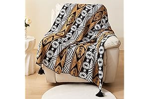 Aztec Throw Blanket: Southwest Tribal Knitted Comfort for Your Home