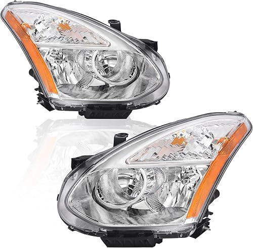 Miniatura 3 de Repuesto para Nissan Rogue Chrome AmberHeadlights 2008-2013 para el lado del conductor y del pasajero