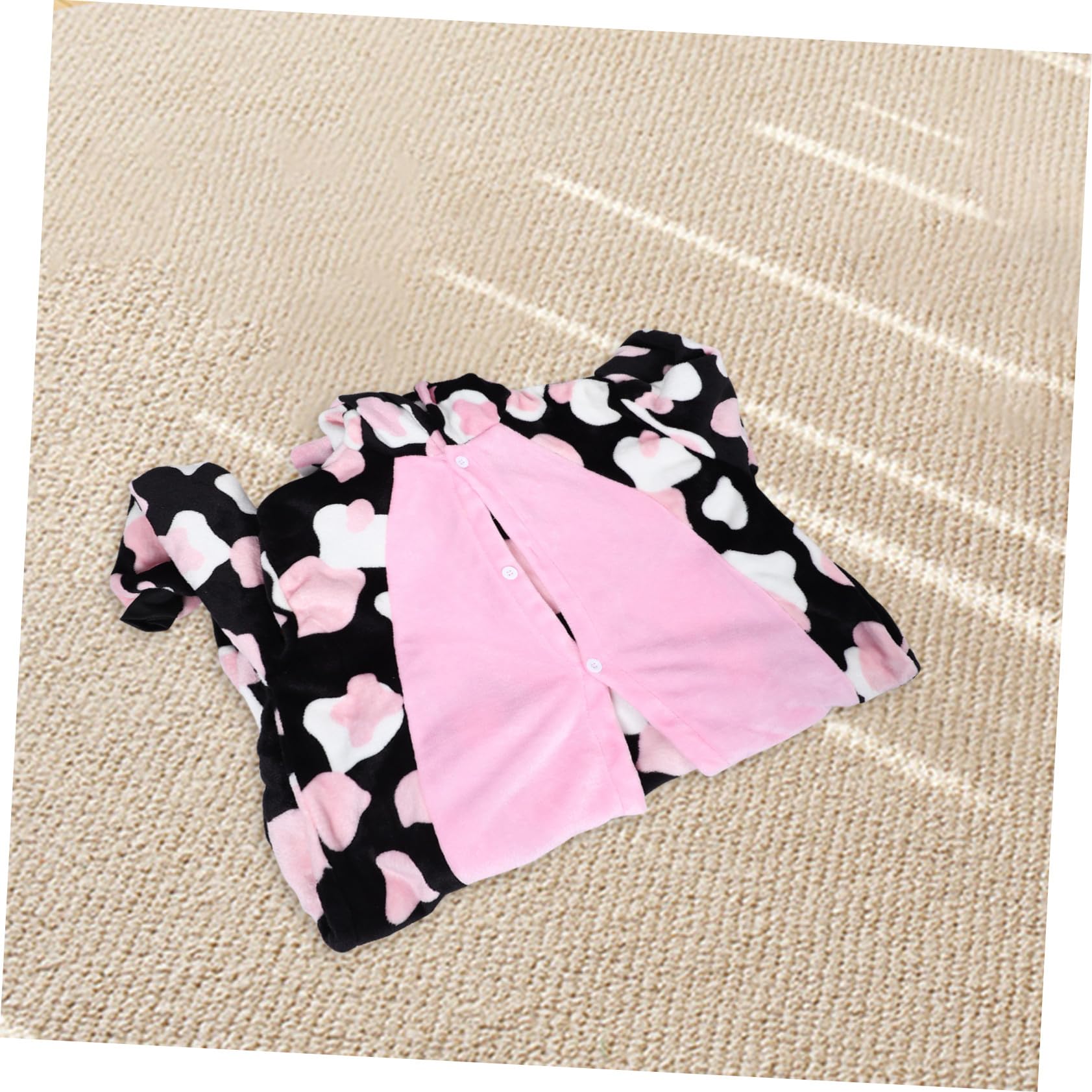 Pijama Enterizo Estampado de Vaca Ropa de Dormir Unisex para Adultos Disfraz de Dibujos Animados para Halloween Casa y Cosplay Talla XL Material Cómodo