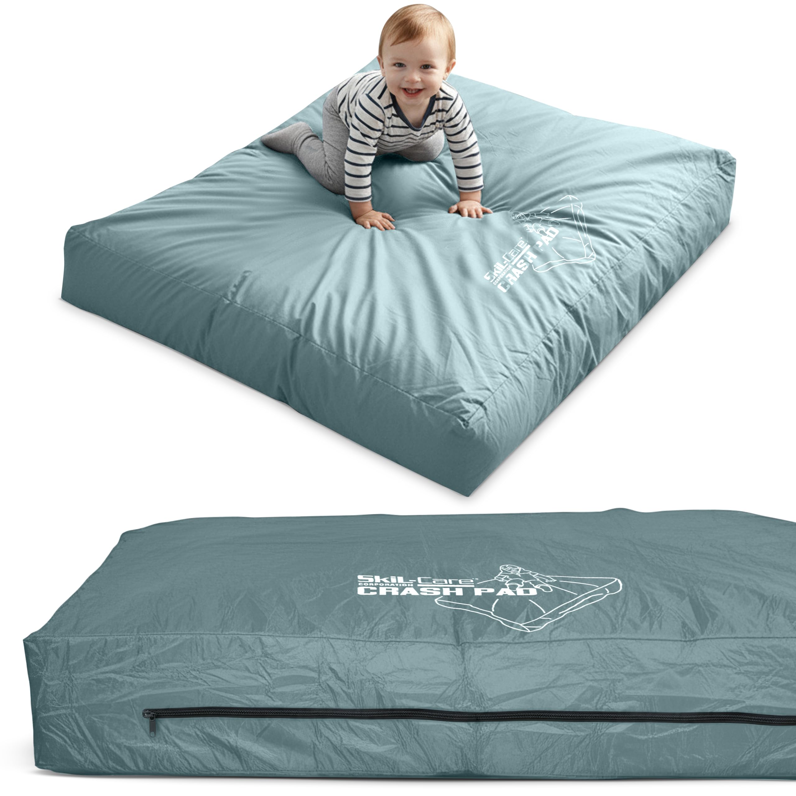 Skil-Care Fall Mat for Babies Toddlers, 8" Thick Foam Fall Cushion Mat for Kids Room, 36x48" Bedroom Crib Safety, 3x4 Feet Sensory Crash Pad, Dark Grey