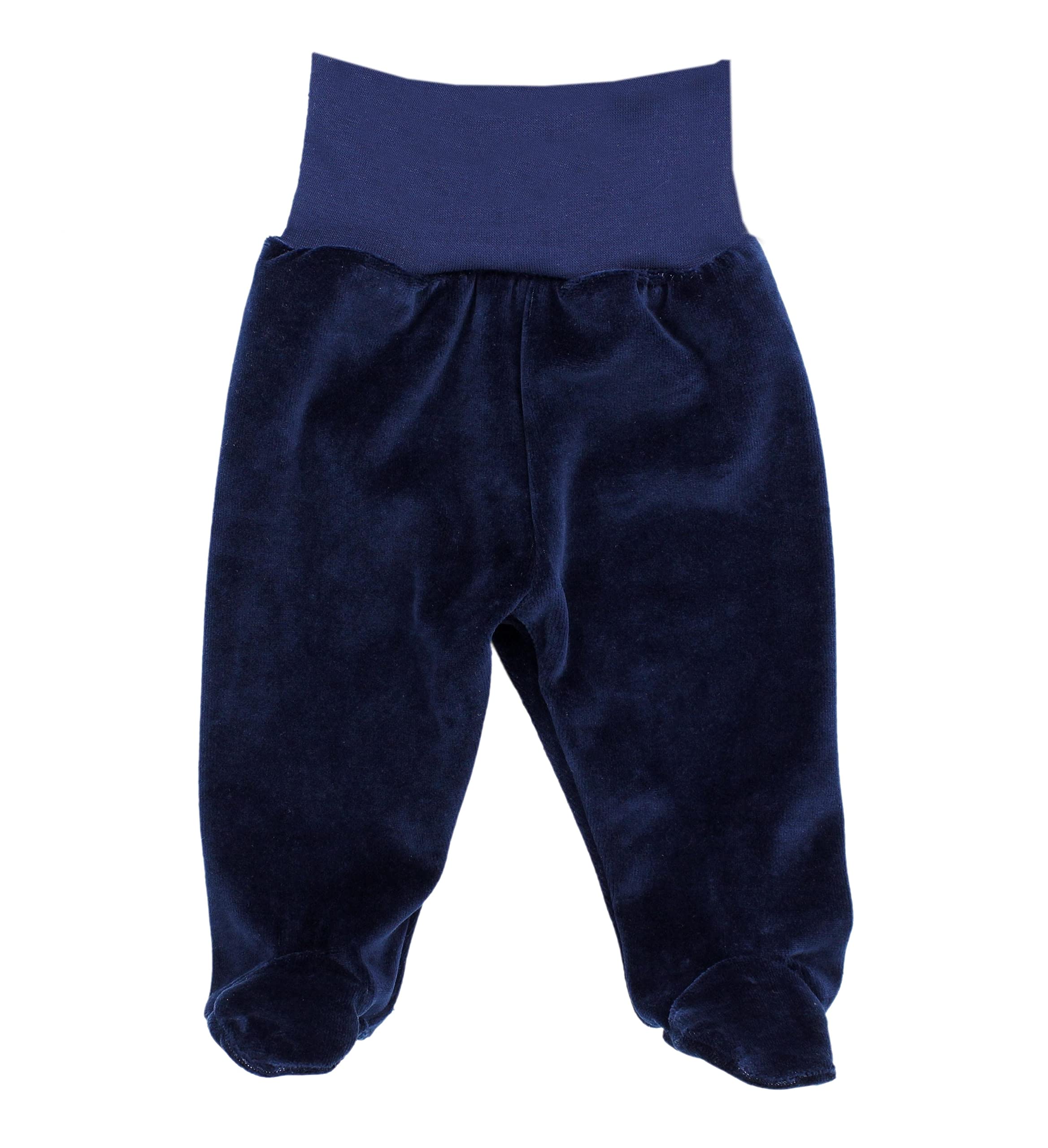 TupTam Pantalon Bébé Garçon 3 Pièces – Pantalon Bébé avec Pieds et Taille Élastique en Velours