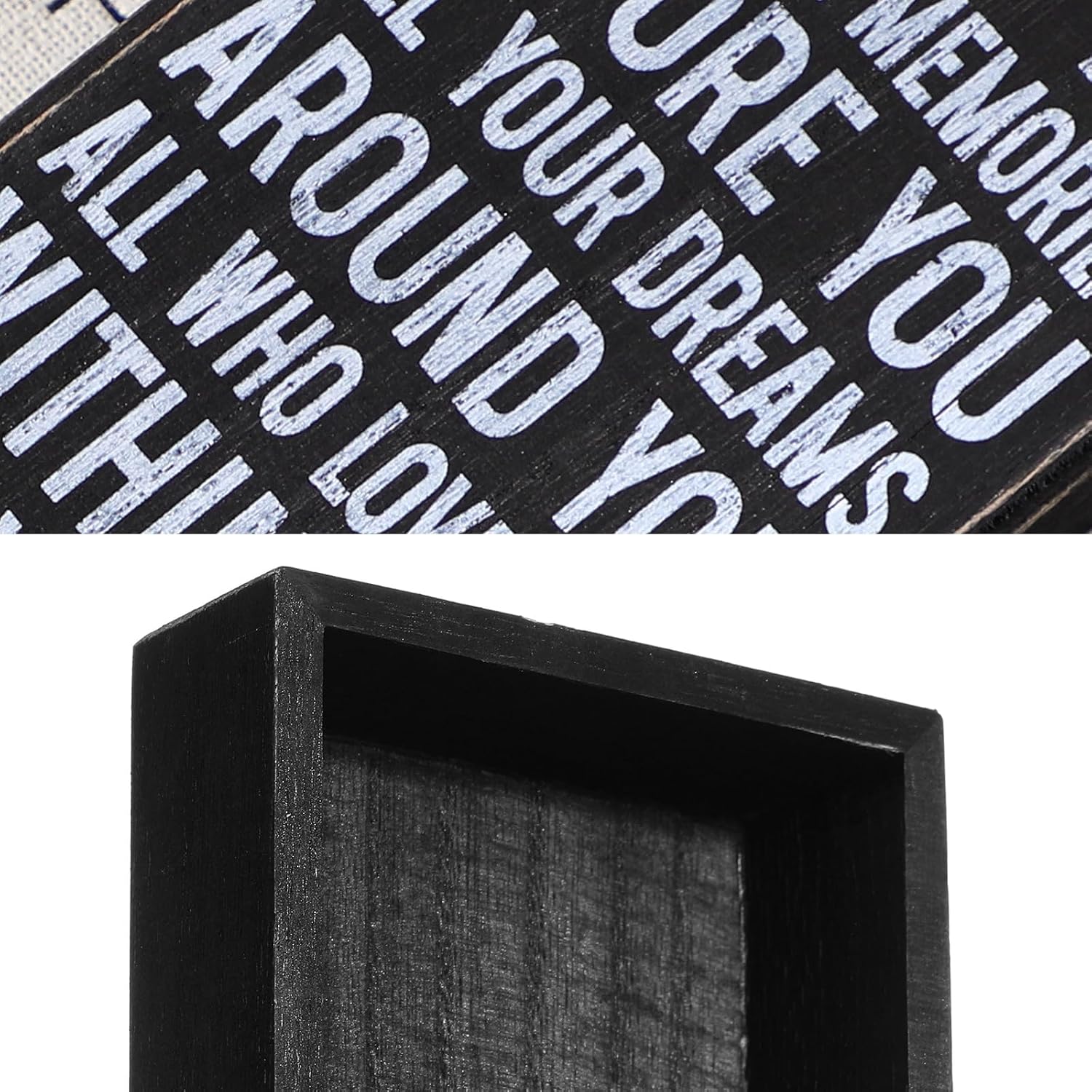 WILLBOND Graduation Quote Wood Box Sign Decor Positive Behind You All Your Memories Wooden Box Block Sign Rustic Graduation Gifts for Class of 2026 Desk Home Shelf Wall, 6.4 x 4 In(Black Backing) image 2