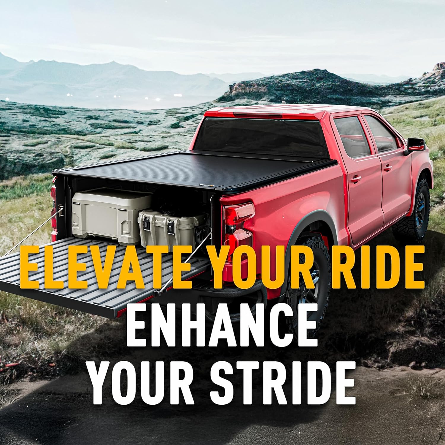 ONINE Low Profile Pull-Lock-Go Retractable Hard Tonneau Cover Custom fit 2019-2026 Dodge Ram 1500 5.7ft Bed (67"), Dual T-Slot Design Compatible for Roof Racks and Crossbars