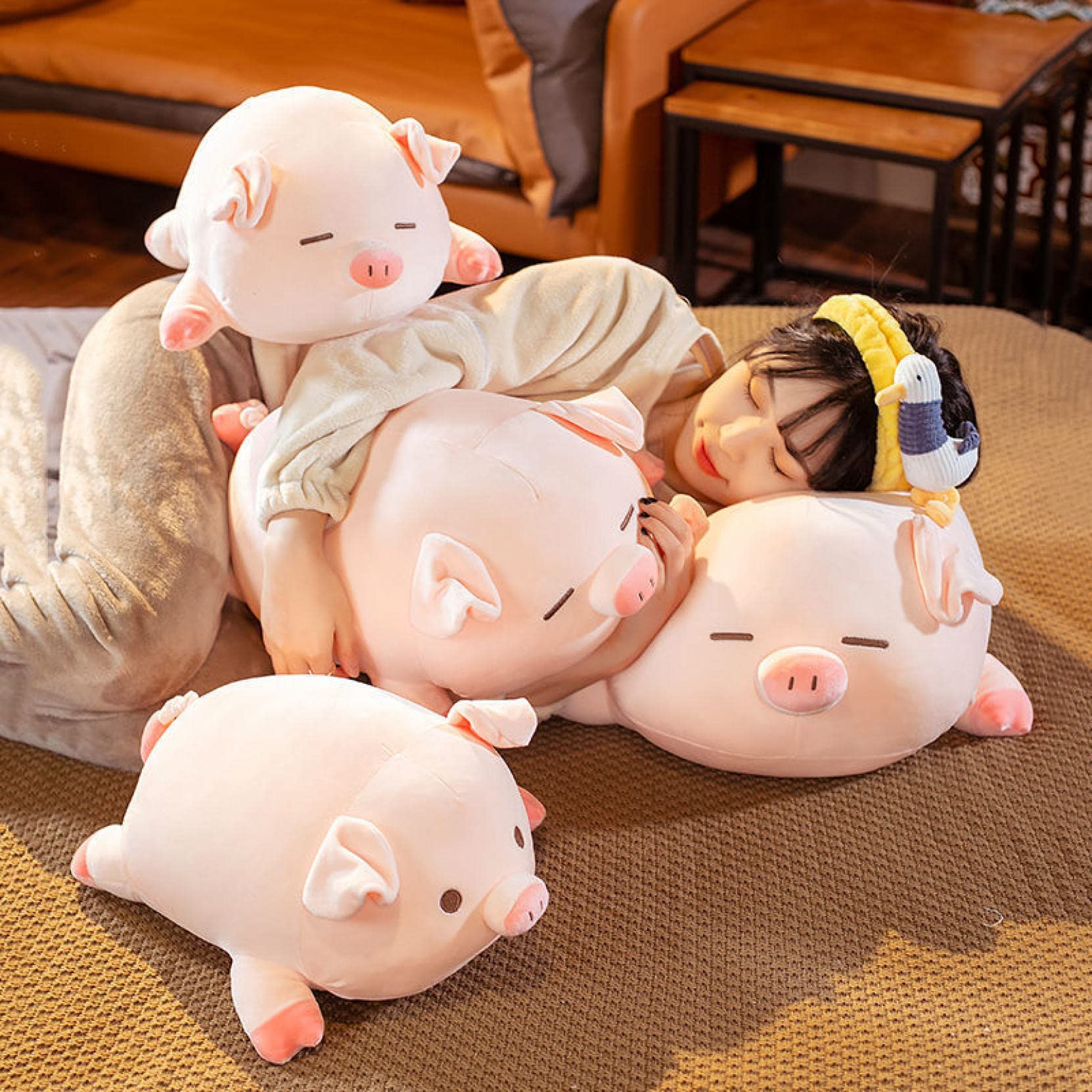 Amazon.co.jp: [ハウスXIN] とん 豚ぬいぐるみ ぶた ぶた抱き枕 抱き枕
